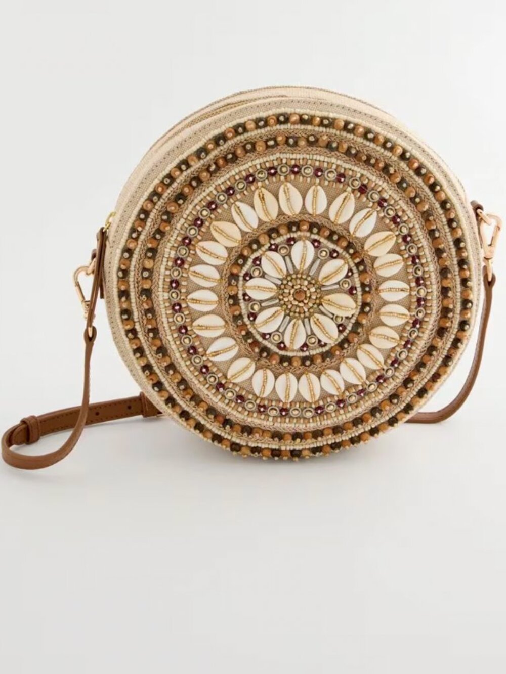 Chico's Seashell-inspired Crossbody Bag Round NWT